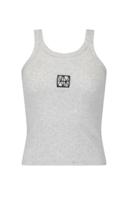 Araminta James - MONOGRAM TANK (GREY MARLE)