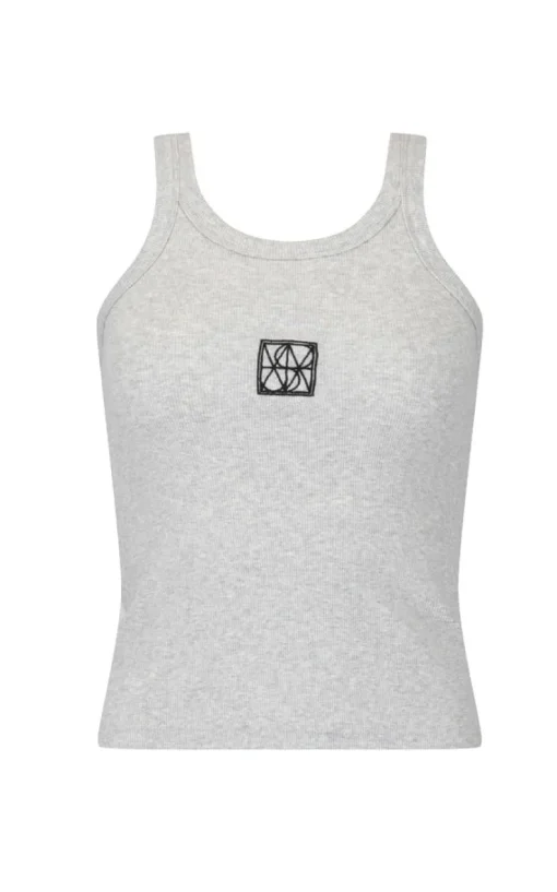 Araminta James - MONOGRAM TANK (GREY MARLE)