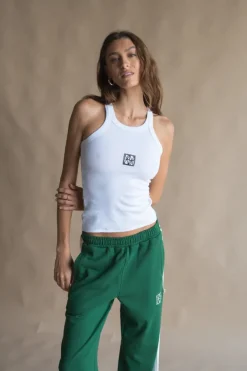 Women Araminta James - MONOGRAM TANK (SNOW)