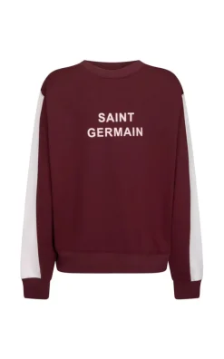 Women Araminta James - SAINT GERMAIN SWEATSHIRT (RED WINE)