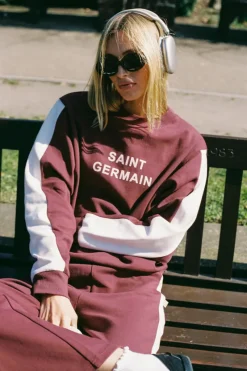 Women Araminta James - SAINT GERMAIN SWEATSHIRT (RED WINE)