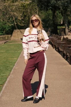 Women Araminta James - SAINT GERMAIN KNIT PANT (RED WINE)