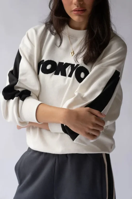 Elysian Collective ARAMINTA JAMES - TOKYO SWEATSHIRT (WARM WHITE)