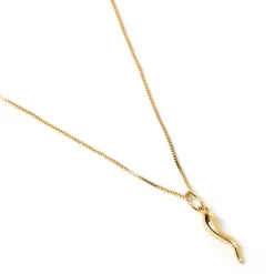 Women Arms Of Eve - Cornicello Gold Charm Necklace