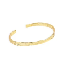 Women arm S OF EVE - Helios Gold Cuff Bracelet