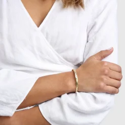 Women arm S OF EVE - Helios Gold Cuff Bracelet