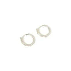 Women Arms Of Eve - HOLI SILVER HUGGIE EARRINGS