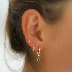 Women Arms Of Eve - PHOEBE HUGGIE EARRINGS (STONE)