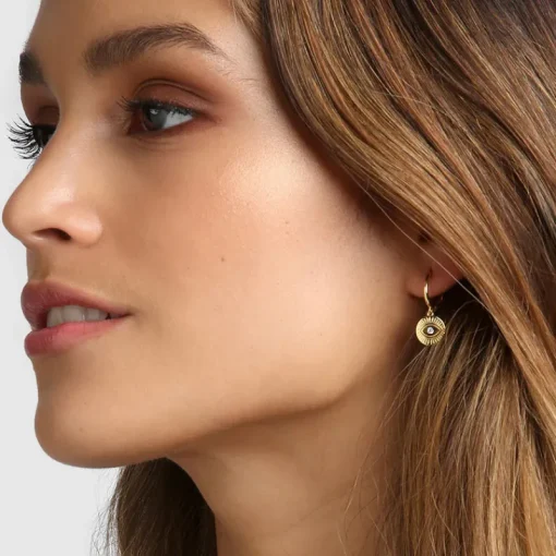 Women Arms Of Eve - PROTECTIVE EYE GOLD HOOP HUGGIES