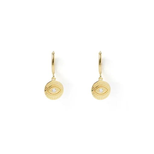 Women Arms Of Eve - PROTECTIVE EYE GOLD HOOP HUGGIES