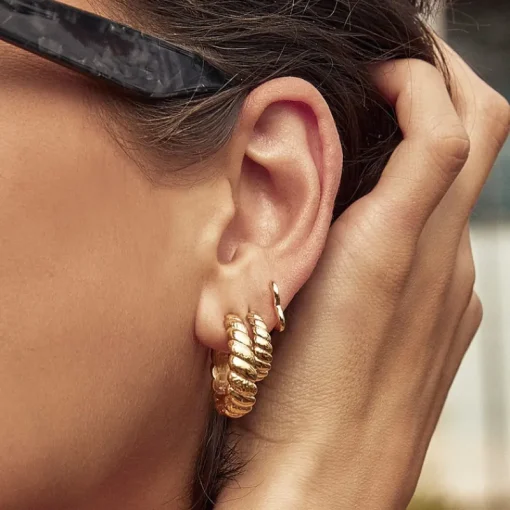 Women Arms Of Eve - TILLY GOLD HOOP EARRINGS