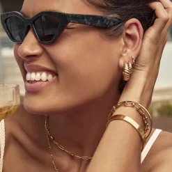 Women Arms Of Eve - TILLY GOLD HOOP EARRINGS