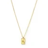 Women Arms Of Eve - Zodiac Gold Tag Necklace