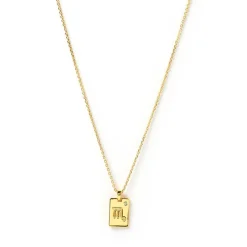 Women Arms Of Eve - Zodiac Gold Tag Necklace