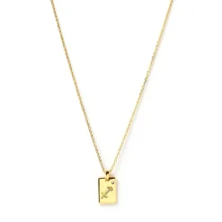 Women Arms Of Eve - Zodiac Gold Tag Necklace
