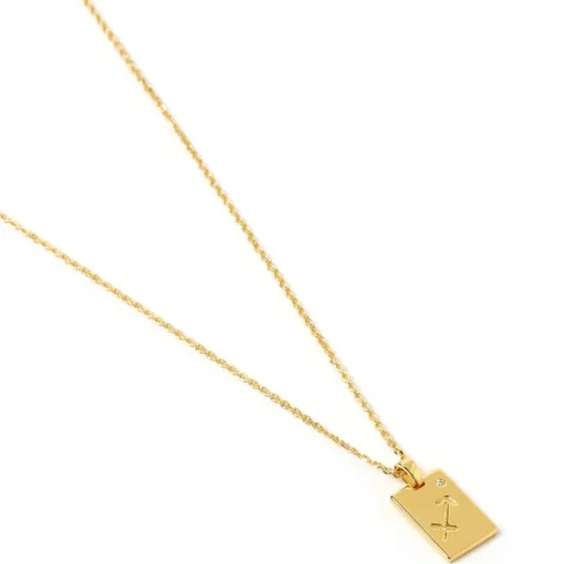 Women Arms Of Eve - Zodiac Gold Tag Necklace