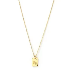 Women Arms Of Eve - Zodiac Gold Tag Necklace