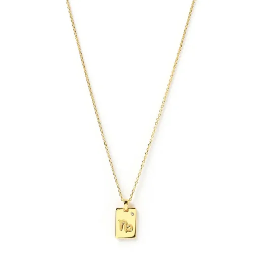 Women Arms Of Eve - Zodiac Gold Tag Necklace