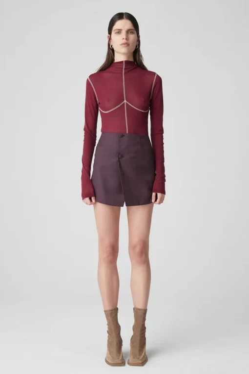 Atoir X Lara Worthington - 003 Skirt (Augergine)