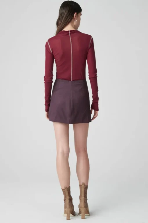 Atoir X Lara Worthington - 003 Skirt (Augergine)