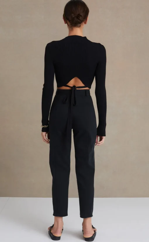 Bec and Bridge BEC & BRIDE - Marta Long Sleeve Knit Top (Black)