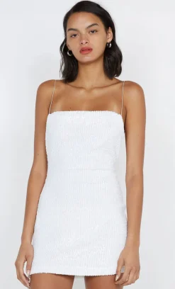 Bec and Bridge BEC + BRIDGE - AALIYAH SEQUIN MINI DRESS (WHITE)