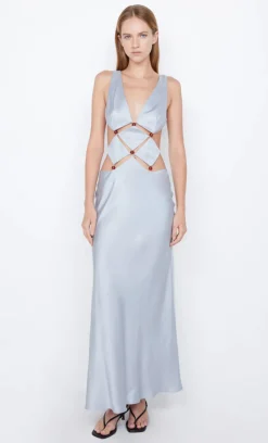 Bec and Bridge BEC + BRIDGE - AGATHE DIAMOND DRESS (DOVE BLUE) FINAL SALE