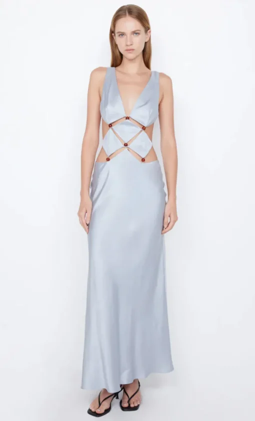 Bec and Bridge BEC + BRIDGE - AGATHE DIAMOND DRESS (DOVE BLUE) FINAL SALE