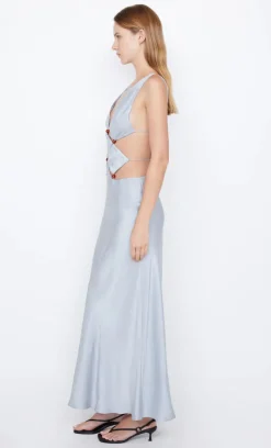 Bec and Bridge BEC + BRIDGE - AGATHE DIAMOND DRESS (DOVE BLUE) FINAL SALE