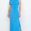 Bec and Bridge BEC + BRIDGE - ANGELINA ASYM MAXI DRESS (MID BLUE)