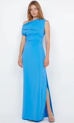 Bec and Bridge BEC + BRIDGE - ANGELINA ASYM MAXI DRESS (MID BLUE)