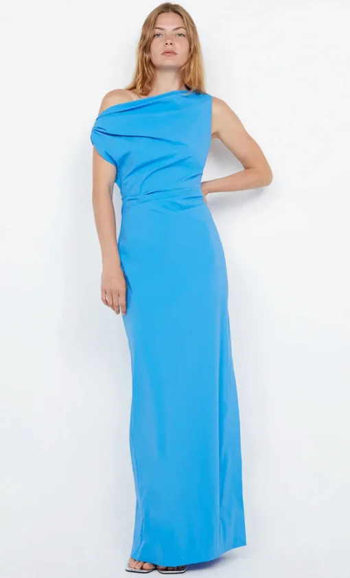 Bec and Bridge BEC + BRIDGE - ANGELINA ASYM MAXI DRESS (MID BLUE)