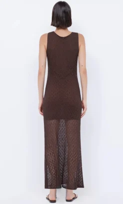 Bec and Bridge BEC + BRIDGE - AURORA KEYHOLE DRESS (CHOC)