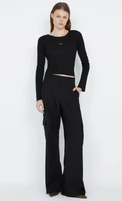 Bec and Bridge BEC + BRIDGE - B+B LONG SLEEVE TOP (BLACK)