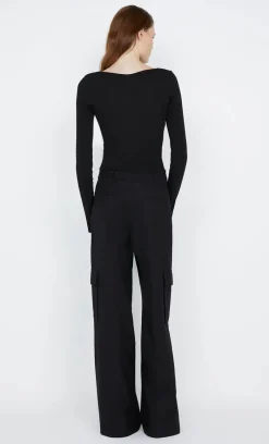 Bec and Bridge BEC + BRIDGE - B+B LONG SLEEVE TOP (BLACK)
