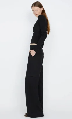 Bec and Bridge BEC + BRIDGE - B+B LONG SLEEVE TOP (BLACK)