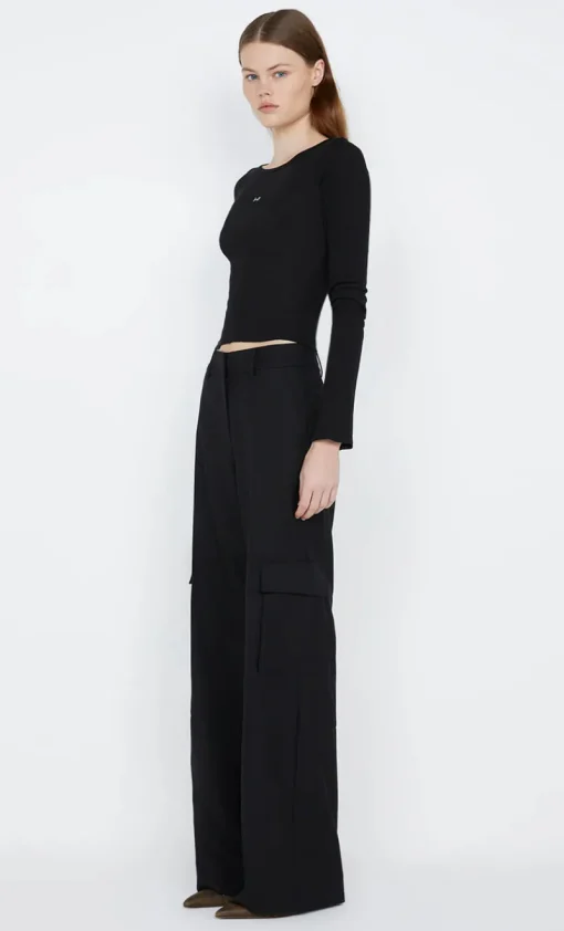 Bec and Bridge BEC + BRIDGE - B+B LONG SLEEVE TOP (BLACK)