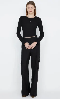 Bec and Bridge BEC + BRIDGE - B+B LONG SLEEVE TOP (BLACK)