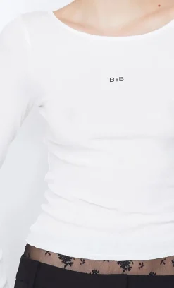 Bec and Bridge BEC + BRIDGE - B+B LONG SLEEVE TOP (WHITE)