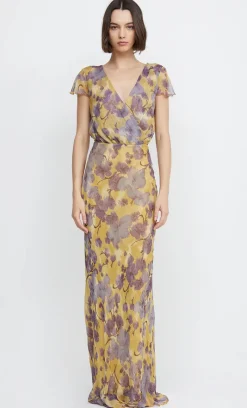 Bec and Bridge BEC + BRIDGE - BERNADETTE WRAP MAXI DRESS (Golden Violet)