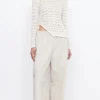Women Bec and Bridge BEC + BRIDGE - BROOKE LONG SLEEVE ASYM KNIT TOP (IVORY)
