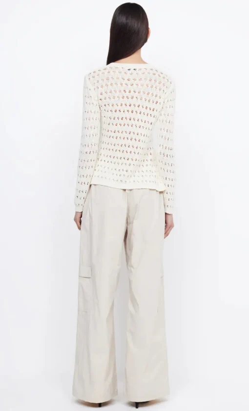 Women Bec and Bridge BEC + BRIDGE - BROOKE LONG SLEEVE ASYM KNIT TOP (IVORY)
