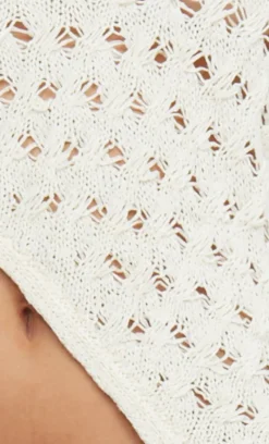 Women Bec and Bridge BEC + BRIDGE - BROOKE LONG SLEEVE ASYM KNIT TOP (IVORY)