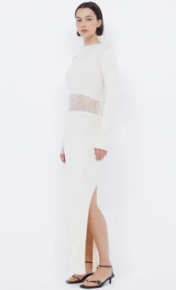 Bec and Bridge BEC + BRIDGE - CHANTELLE LONG SLEEVE DRESS (IVORY) FINAL SALE