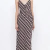 Bec and Bridge BEC + BRIDGE - CHIARA WRAP MAXI DRESS (BASKET WEAVE CHECK) FINAL SALE