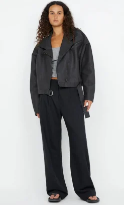 Bec and Bridge BEC + BRIDGE - DAVIE BOMBER (WASHED BLACK)