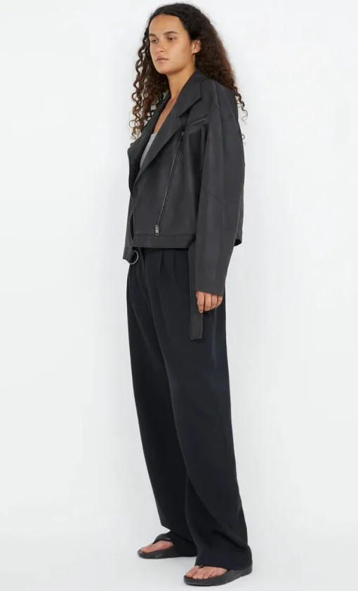 Bec and Bridge BEC + BRIDGE - DAVIE BOMBER (WASHED BLACK)