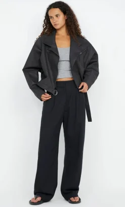 Bec and Bridge BEC + BRIDGE - DAVIE BOMBER (WASHED BLACK)