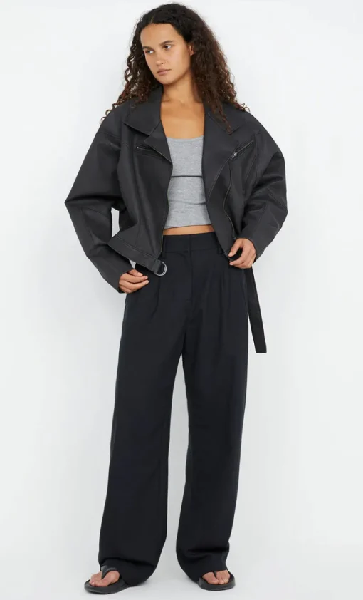 Bec and Bridge BEC + BRIDGE - DAVIE BOMBER (WASHED BLACK)