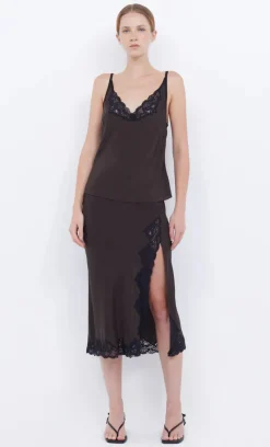 Bec and Bridge BEC & BRIDGE - DEJA VOUS CAMI (CHOC/BLACK) FINAL SALE